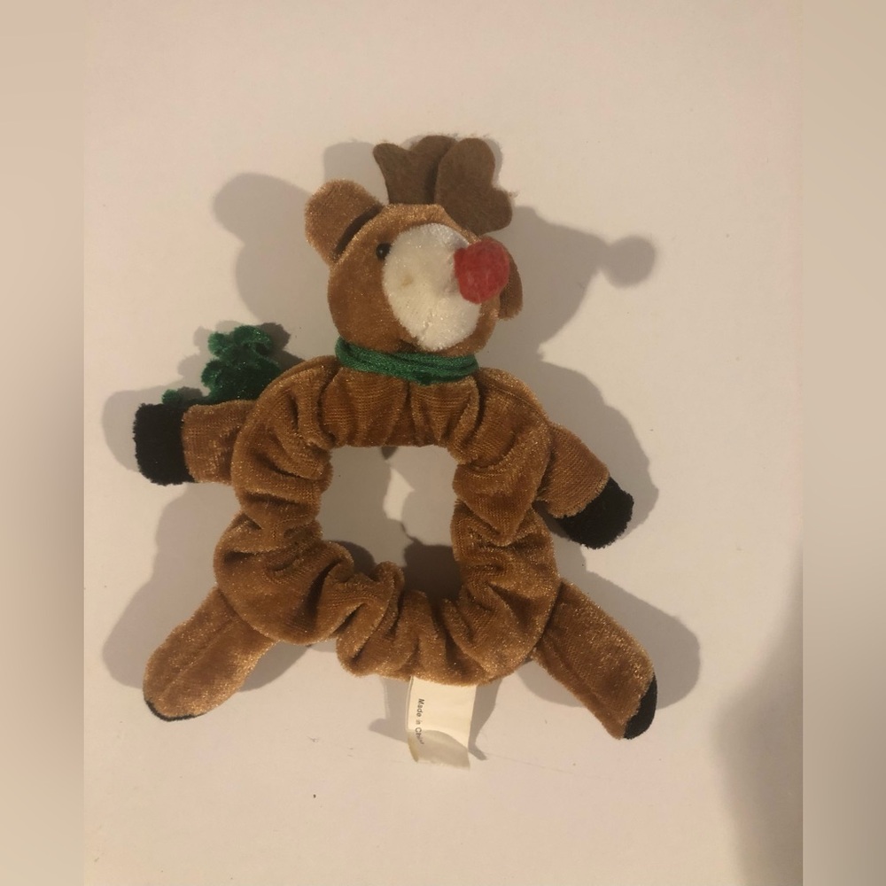 Rudolph Reindeer girls hair srunchie
